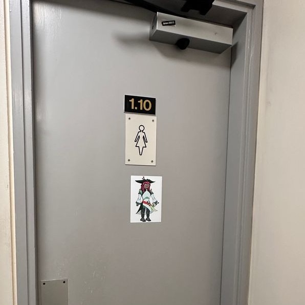 Picture of the second floor restroom