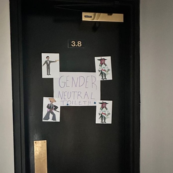 Picture of the third floor restroom